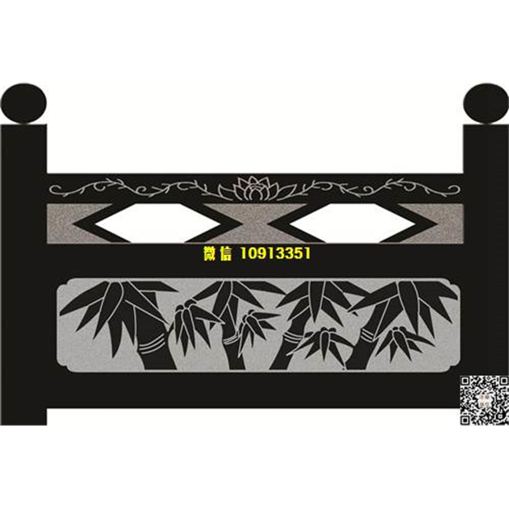 精雕图145竹子栏板精雕图线雕图线条图单线铣底图_电脑雕刻plt文泰矢量图精雕图浮雕图